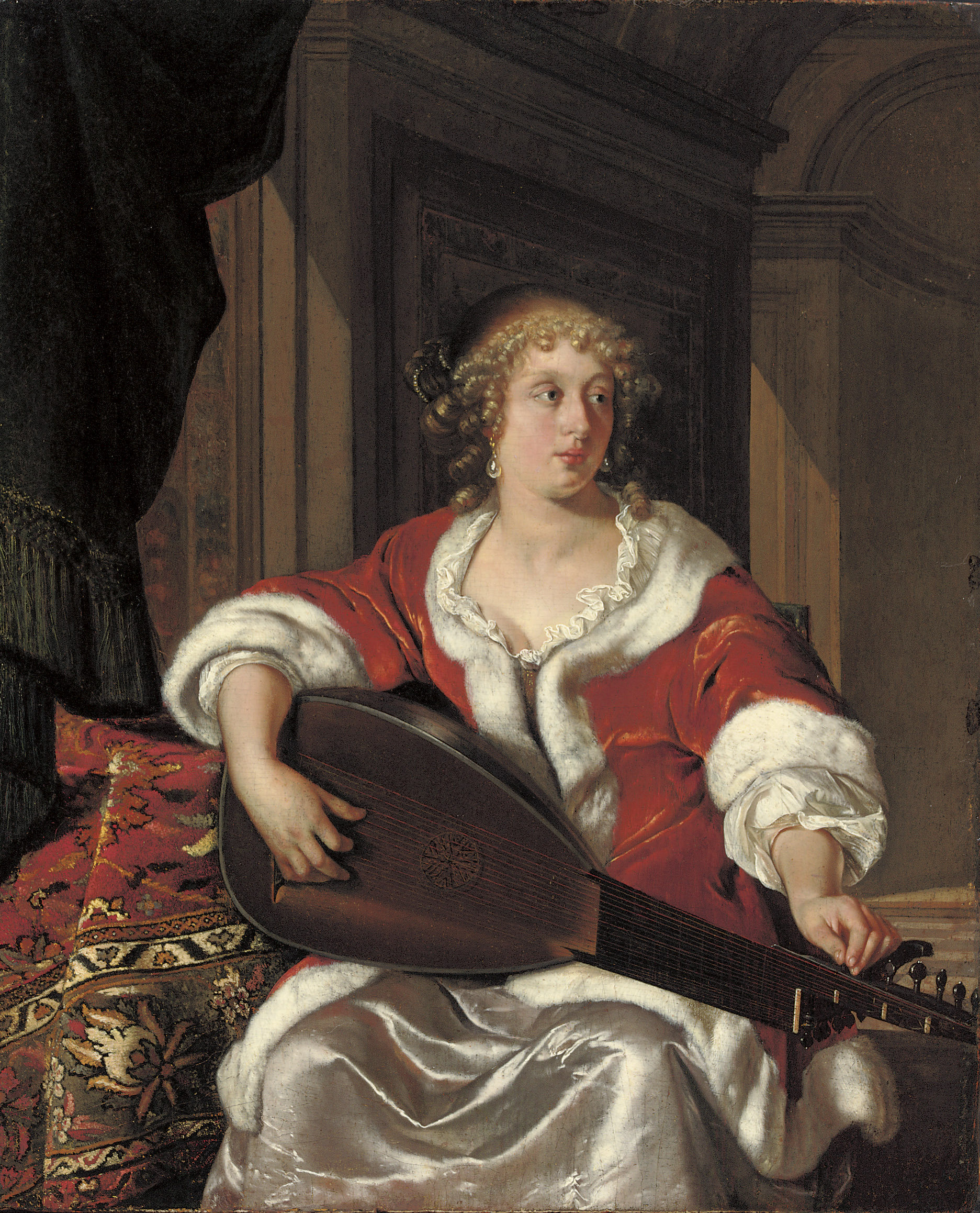 Eglon_van_der_Neer_-_A_lady_tuning_a_Lute_Theorbe_-_2009_AMS_02829_0063