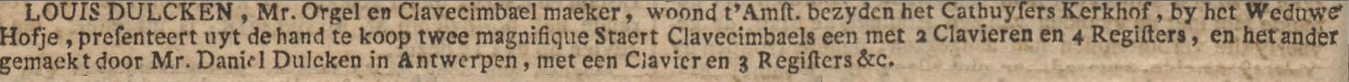 ADVERTENTIE DULCKEN di 7 sept 1756