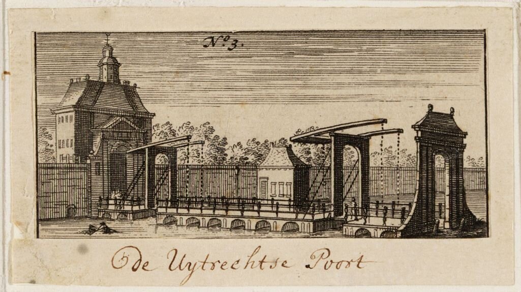 De Utrechtse Poort en de brug over deSingelgracht