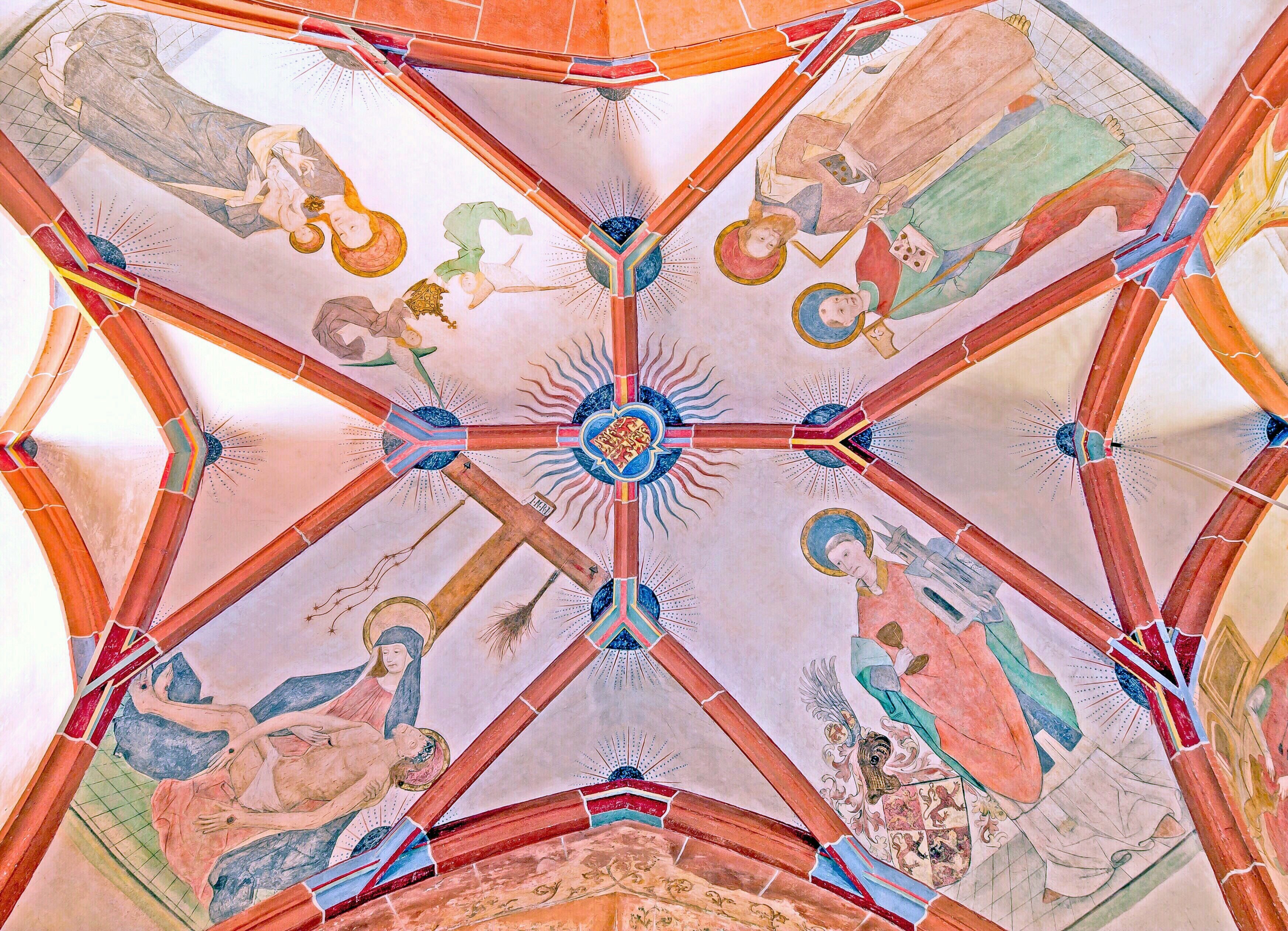 Stiftskirche_St._Goar,_Gewölbe_südliches_Seitenschiff,_4._Joch